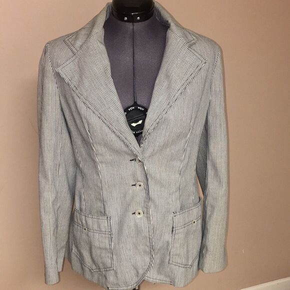 JH Collectibles Striped Blazer Size 8/9 - Picture 1 of 7